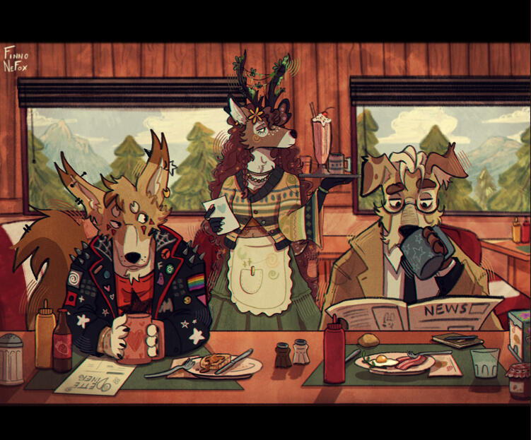 Render + Full Background + 3 Characters